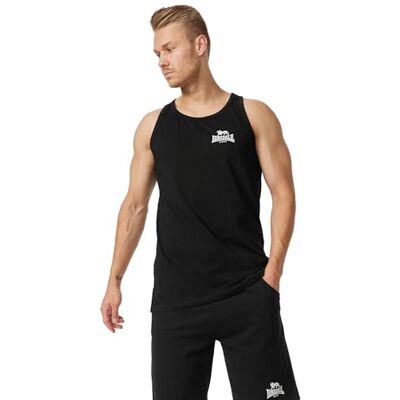 Lonsdale Herren Singlet schmale Passform Dolton S, Black/White Lonsdale Herren Singlet schmale Passform Dolton S, Black/White