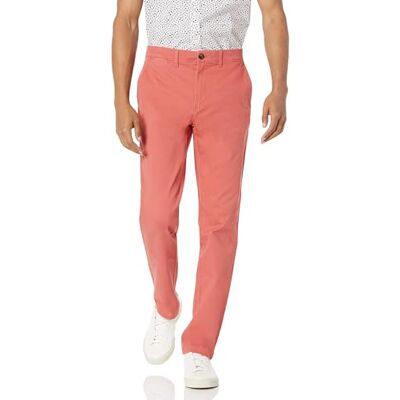 Amazon Essentials Herren Lässige Slim-Fit-Ganztags-Stretch-Chinohose, Himbeerrot, 40W / 32L Amazon Essentials Herren Lässige Slim-Fit-Ganztags-Stretch-Chinohose, Himbeerrot, 40W / 32L