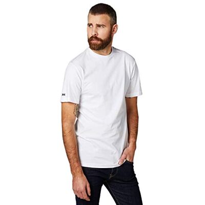 Hansen Herren Crew T-Shirt, Weiß, XL Hansen Herren Crew T-Shirt, Weiß, XL