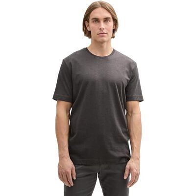 TOM TAILOR T-Shirt aus Baumwolle mit Logo-Print, Sky Captain Blue, XL TOM TAILOR T-Shirt aus Baumwolle mit Logo-Print, Sky Captain Blue, XL