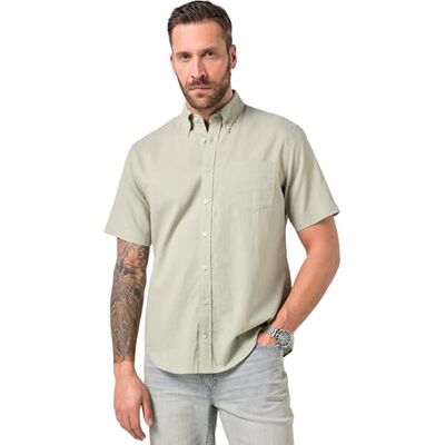 JP 1880 Herren große Größen Übergrößen Menswear L-8XL Hemd, Halbarm, Leinenmix, Buttondown-Kragen, Modern Fit Khaki 7XL 782692178-7XL JP 1880 Herren große Größen Übergrößen Menswear L-8XL Hemd, Halbarm, Leinenmix, Buttondown-Kragen, Modern Fit Khaki 7XL 782692178-7XL