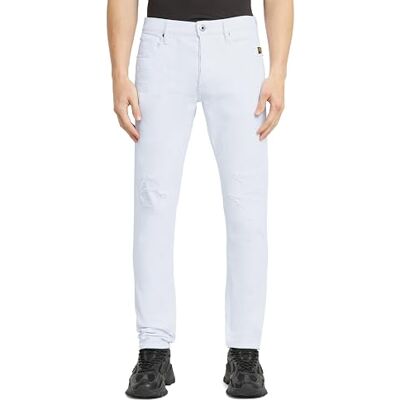 G-STAR Herren 3301 Slim Jeans, Weiß (Paper White gd Destroyed 51001-D552-H155), 29W / 30L G-STAR Herren 3301 Slim Jeans, Weiß (Paper White gd Destroyed 51001-D552-H155), 29W / 30L