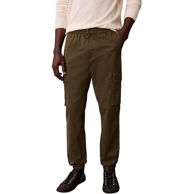 Calvin Herren Cargo Hose Comfort Cotton Skinny Fit, Grün (Fatigue), L Calvin Herren Cargo Hose Comfort Cotton Skinny Fit, Grün (Fatigue), L