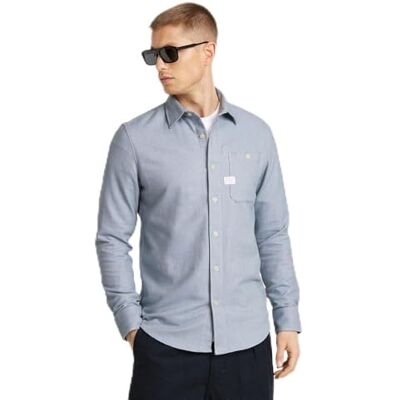 G-STAR Herren Bristum 2.0 Slim Hemd, Mehrfarben (ash Blue bt D23553-D742-G771), XS G-STAR Herren Bristum 2.0 Slim Hemd, Mehrfarben (ash Blue bt D23553-D742-G771), XS