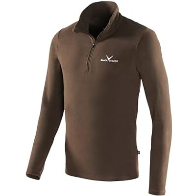 Black Crevice Herren Fleece Skirolli, braun, S Black Crevice Herren Fleece Skirolli, braun, S
