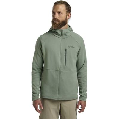 Jack Wolfskin Herren Kolbenberg Hooded Fz M Fleece-Jacke, Eucalyptus, XL EU Jack Wolfskin Herren Kolbenberg Hooded Fz M Fleece-Jacke, Eucalyptus, XL EU