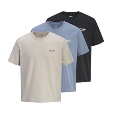 JACK & JONES Jjearchive Graphic Tee Ss O-Neck 3Pk Mp JACK & JONES Jjearchive Graphic Tee Ss O-Neck 3Pk Mp