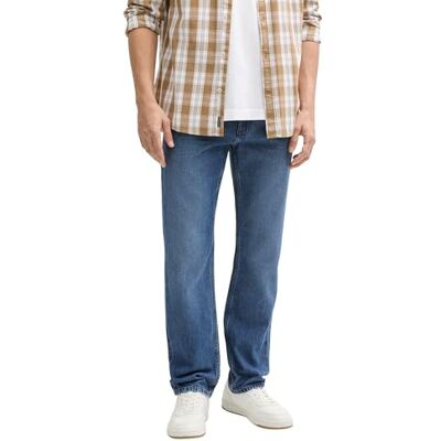 TOM TAILOR TTMARVIN Straight Jeans, Used Bleached Blue Denim, 30/36 TOM TAILOR TTMARVIN Straight Jeans, Used Bleached Blue Denim, 30/36