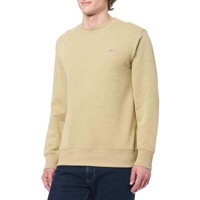 GANT Herren Reg Shield C-Neck Sweatshirt, Woody Beige, L EU GANT Herren Reg Shield C-Neck Sweatshirt, Woody Beige, L EU