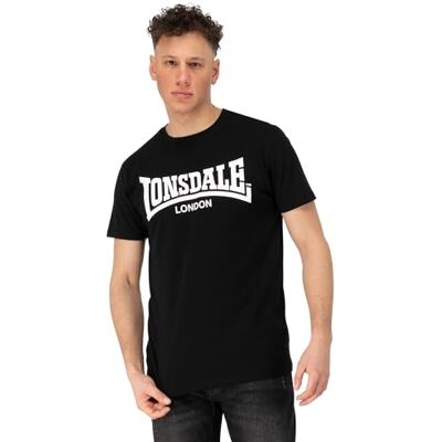 Lonsdale Herren T-Shirt Normale Passform FULWOOD XL, Black/White Lonsdale Herren T-Shirt Normale Passform FULWOOD XL, Black/White