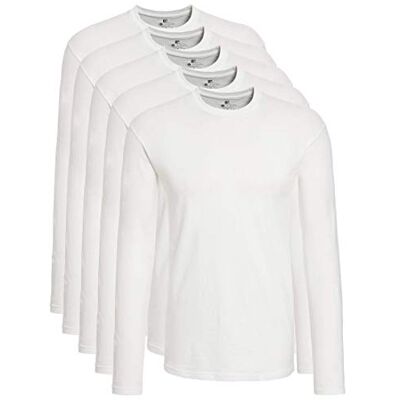 Lower East Langarmshirt Herren Baumwolle I 5er Set I Longsleeve Herren, Herren Langarmshirt, Shirt Langarm Herren, Langarmshirts für Herren, T-Shirt Herren Langarm, Longshirt Weiß 3XL Lower East Langarmshirt Herren Baumwolle I 5er Set I Longsleeve Herren, Herren Langarmshirt, Shirt Langarm Herren, Langarmshirts für Herren, T-Shirt Herren Langarm, Longshirt Weiß 3XL