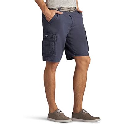 Lee Men's New Belted Wyoming Cargo Short, Sporting Blue, 32 Lee Men's New Belted Wyoming Cargo Short, Sporting Blue, 32