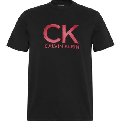Calvin Herren T-Shirt Kurzarm Graphic Tee Rundhalsausschnitt, Schwarz (Black), S Calvin Herren T-Shirt Kurzarm Graphic Tee Rundhalsausschnitt, Schwarz (Black), S