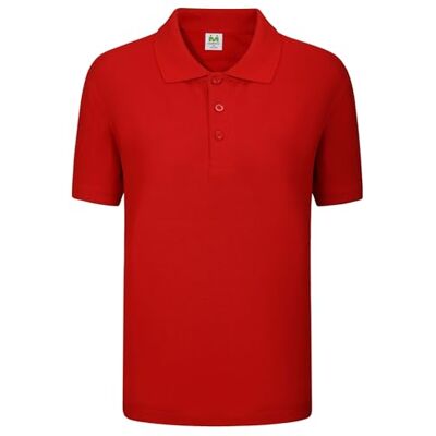 MISEMIYA Polo 200 Poloshirt, Unisex, Erwachsene, 1 Stück, rot, S MISEMIYA Polo 200 Poloshirt, Unisex, Erwachsene, 1 Stück, rot, S