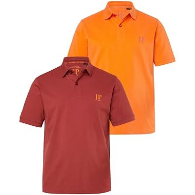 JP 1880 Herren große Größen Übergrößen Menswear L-8XL Poloshirts, Basic, 2er-Pack, Piqué, gekämmte Baumwolle JP 1880 Herren große Größen Übergrößen Menswear L-8XL Poloshirts, Basic, 2er-Pack, Piqué, gekämmte Baumwolle