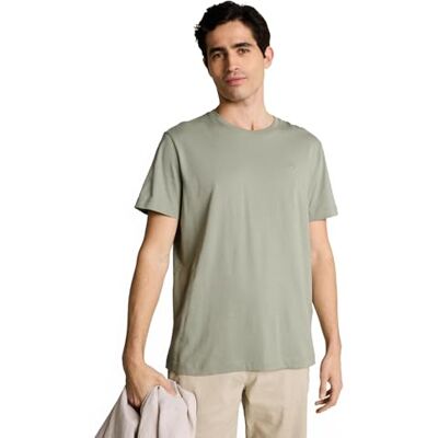 TOM TAILOR Basic T-Shirt mit Stickerei TOM TAILOR Basic T-Shirt mit Stickerei