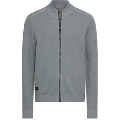 camel active Herren Strickjacke mit Stehkragen Blau, Menswear-S camel active Herren Strickjacke mit Stehkragen Blau, Menswear-S