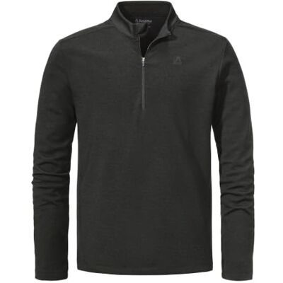 Schöffel Herren Longsleeve Style Canyfer MNS Leichter Troyer High-Performance Layer, wärmende Merinowolle, Stehkragen mit Kinnschutz, elastische Saumabschlüsse, ganzjährig einsetzbar Schöffel Herren Longsleeve Style Canyfer MNS Leichter Troyer High-Performance Layer, wärmende Merinowolle, Stehkragen mit Kinnschutz, elastische Saumabschlüsse, ganzjährig einsetzbar