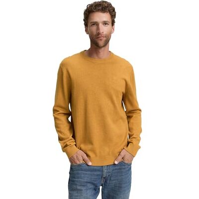 TOM TAILOR Herren 1039805 Pullover, 36292 Mustard Melange, M TOM TAILOR Herren 1039805 Pullover, 36292 Mustard Melange, M