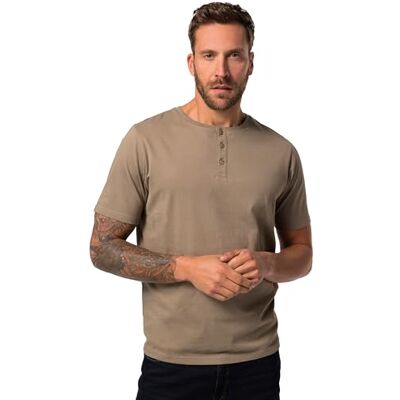 JP 1880 Herren große Größen Übergrößen Menswear L-8XL Henley, Basic, Knopfleiste, Halbarm braun grau 7XL 726695337-7XL JP 1880 Herren große Größen Übergrößen Menswear L-8XL Henley, Basic, Knopfleiste, Halbarm braun grau 7XL 726695337-7XL