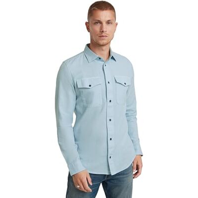 G-STAR RAW Herren Marine Slim Hemd, Blau (Faze Blue gd D24963-D454-C589), XXL G-STAR RAW Herren Marine Slim Hemd, Blau (Faze Blue gd D24963-D454-C589), XXL