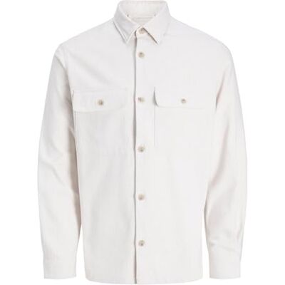 JACK & JONES Jprrayle Melange Solid L/S Overshirt Sn JACK & JONES Jprrayle Melange Solid L/S Overshirt Sn