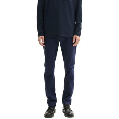 TOM TAILOR Herren Josh Regular Slim Hose mit Stretch, 10668 Sky Captain Blue, 33/32 TOM TAILOR Herren Josh Regular Slim Hose mit Stretch, 10668 Sky Captain Blue, 33/32