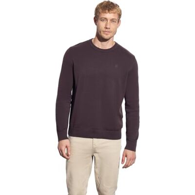 Street One MEN Basic Baumwoll Pullover Bordeaux red M Street One MEN Basic Baumwoll Pullover Bordeaux red M