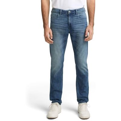 TOM TAILOR Herren 1042684 Josh Regular Slim Jeans mit Stretch, 10283 Stone Wash Denim, 29W / 32L TOM TAILOR Herren 1042684 Josh Regular Slim Jeans mit Stretch, 10283 Stone Wash Denim, 29W / 32L