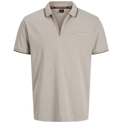 JACK & JONES Jcofusion Branding Polo Zip Ss Sn JACK & JONES Jcofusion Branding Polo Zip Ss Sn