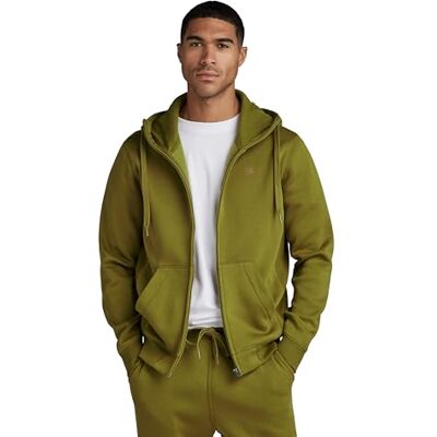 G-STAR RAW Herren Premium Core Hooded Zip Thru Sweatshirt, Braun (Tobacco D16122-C235-248), S G-STAR RAW Herren Premium Core Hooded Zip Thru Sweatshirt, Braun (Tobacco D16122-C235-248), S