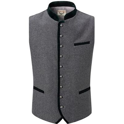 Stockerpoint Herren Alonso Trachtenweste, grau forest, 54 Stockerpoint Herren Alonso Trachtenweste, grau forest, 54