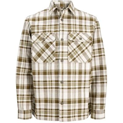 JACK & JONES Jprrayle Melange Check L/S Overshirt Sn JACK & JONES Jprrayle Melange Check L/S Overshirt Sn