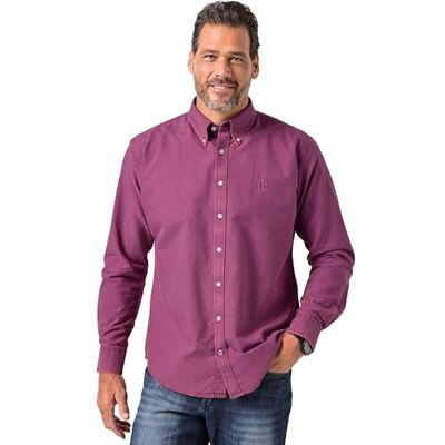 JP 1880 Herren große Größen Übergrößen Menswear L-8XL Oxford-Hemd, FLEXNAMIC®, Langarm, Buttondown-Kragen, Modern Fit helle Beere 3XL 844689540-3XL JP 1880 Herren große Größen Übergrößen Menswear L-8XL Oxford-Hemd, FLEXNAMIC®, Langarm, Buttondown-Kragen, Modern Fit helle Beere 3XL 844689540-3XL