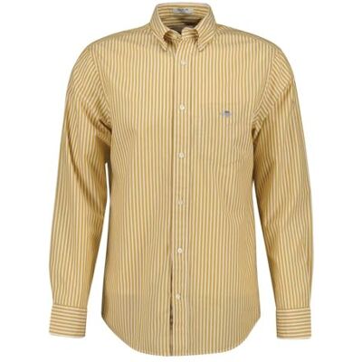 GANT Herren REG POPLIN Stripe Shirt Klassisches Hemd, Maple Yellow,S GANT Herren REG POPLIN Stripe Shirt Klassisches Hemd, Maple Yellow,S
