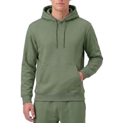 RIPT Herren Hoodie Fleece Pullover – Kapuzenpullover mit Taschen und Kordelzug, Sweatshirt Langarm Weich Warm für Fitness Gym Freizeit Loungewear (Army, XL) RIPT Herren Hoodie Fleece Pullover – Kapuzenpullover mit Taschen und Kordelzug, Sweatshirt Langarm Weich Warm für Fitness Gym Freizeit Loungewear (Army, XL)