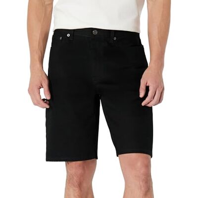 Amazon Essentials Herren Relaxed-Fit-Jeansshorts, Kurze Hose, Schwarz, 36W Amazon Essentials Herren Relaxed-Fit-Jeansshorts, Kurze Hose, Schwarz, 36W