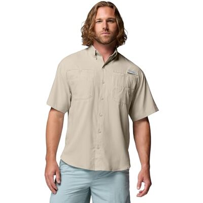 Columbia Herren PFG Tamiami II Short Sleeve Shirt Kurzärmeliges Hemd, Fossil, L EU Columbia Herren PFG Tamiami II Short Sleeve Shirt Kurzärmeliges Hemd, Fossil, L EU
