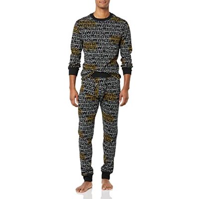 Amazon Essentials Disney Marvel Star Wars Herren Eng anliegende Schlafanzug-Sets, Star Wars Logo Mens Snug-fit, L Amazon Essentials Disney Marvel Star Wars Herren Eng anliegende Schlafanzug-Sets, Star Wars Logo Mens Snug-fit, L