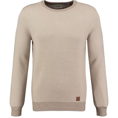 KEY LARGO Herren KLCHELSEA Round Pullover, beige (1004), Large KEY LARGO Herren KLCHELSEA Round Pullover, beige (1004), Large