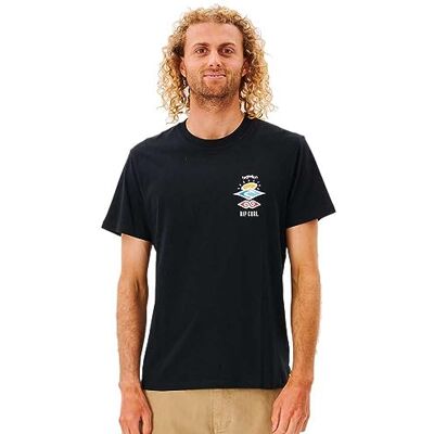 Rip Curl T-Shirt mit kurzen Ärmeln The Search Icon für Herren Bequem und stylisch Auffälliges Logo Klassischer Schnitt 100% Baumwolle Rip Curl T-Shirt mit kurzen Ärmeln The Search Icon für Herren Bequem und stylisch Auffälliges Logo Klassischer Schnitt 100% Baumwolle