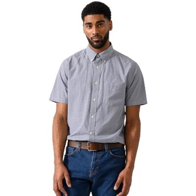 GANT REG Classic POPLIN GINGH SS Shirt GANT REG Classic POPLIN GINGH SS Shirt