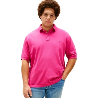 Tommy Hilfiger Herren Poloshirt Kurzarm Regular Fit, Rosa (Eccentric Magenta), 3XLT Tommy Hilfiger Herren Poloshirt Kurzarm Regular Fit, Rosa (Eccentric Magenta), 3XLT