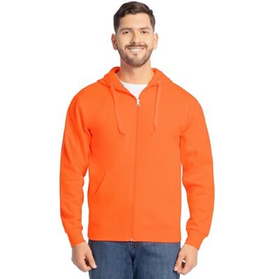 Fruit of the Loom Uni Eversoft Fleece Hoodies, Pullover & Full Zip, Moisture Wicking & Breathable, Sizes S-4x Kapuzenpullover, Sicherheits-Orange, Durchgehender Reißverschluss, Small Fruit of the Loom Uni Eversoft Fleece Hoodies, Pullover & Full Zip, Moisture Wicking & Breathable, Sizes S-4x Kapuzenpullover, Sicherheits-Orange, Durchgehender Reißverschluss, Small