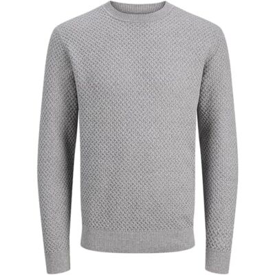JACK & JONES Jprblubarkley Knit Crew Neck Ch Ln JACK & JONES Jprblubarkley Knit Crew Neck Ch Ln