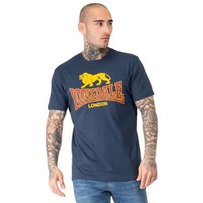 Lonsdale Herren T-Shirt Normale Passform TAVERHAM M, Navy Lonsdale Herren T-Shirt Normale Passform TAVERHAM M, Navy