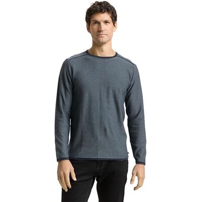 TOM TAILOR Strickpullover mit feinem Streifenmuster TOM TAILOR Strickpullover mit feinem Streifenmuster