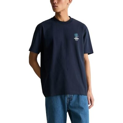 Marc O' Polo Marc OߴPolo Denim Herren T-Shirt mit Rundhalsausschnitt Relaxed Fit, Blau (Navy Teal), XXL Marc O' Polo Marc OߴPolo Denim Herren T-Shirt mit Rundhalsausschnitt Relaxed Fit, Blau (Navy Teal), XXL