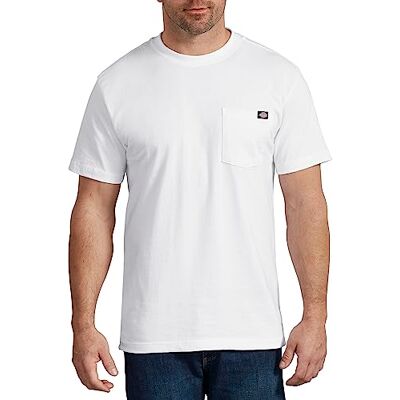 Dickies , Herren, T-Shirt mit Tasche im legeren Stil, White, M Dickies , Herren, T-Shirt mit Tasche im legeren Stil, White, M
