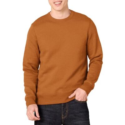 Amazon Essentials Herren Fleece-Sweatshirt mit Rundhalsausschnitt (erhältlich in Big & Tall), Muskat, XL Amazon Essentials Herren Fleece-Sweatshirt mit Rundhalsausschnitt (erhältlich in Big & Tall), Muskat, XL